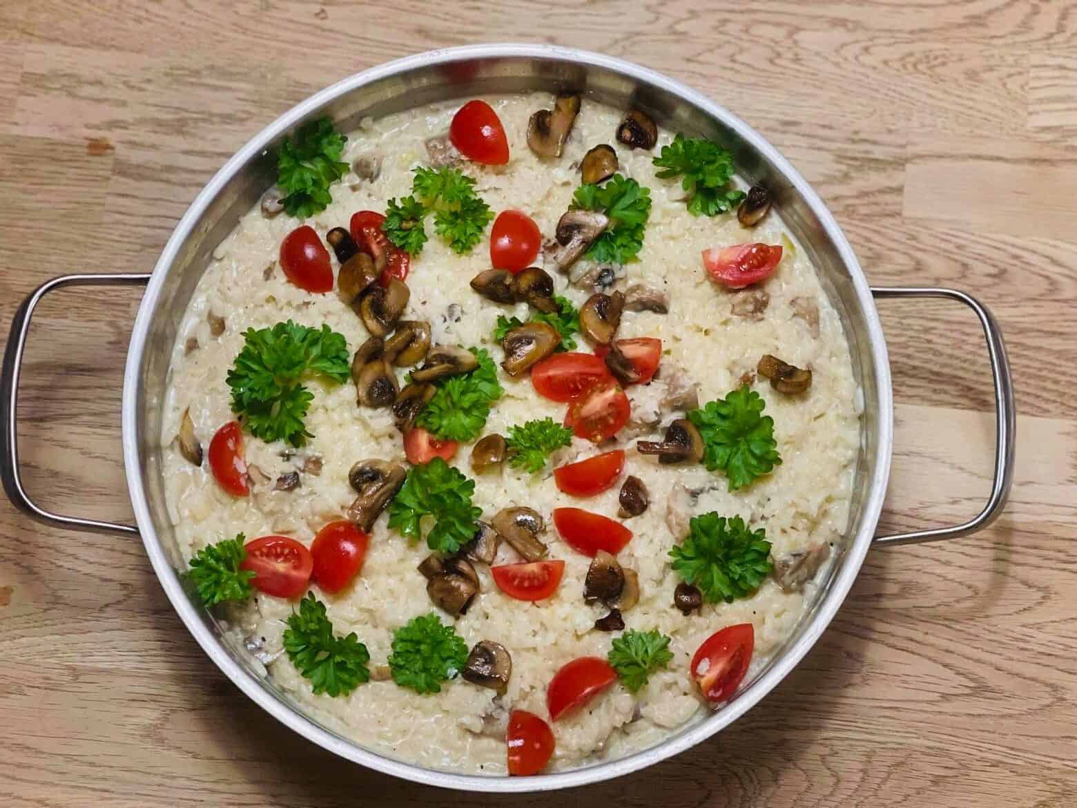 risotto med svampe