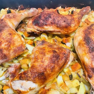 Kyllingelår på kartoffelbund